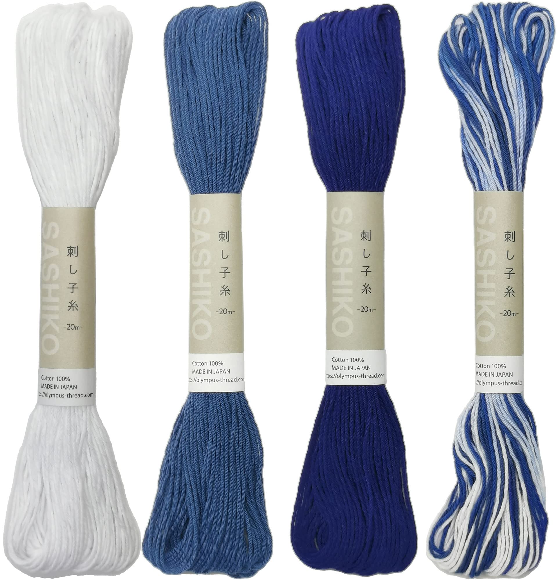 Amazon.com: Olympus Sashiko Thread 20m(21.8yds) 4skeins